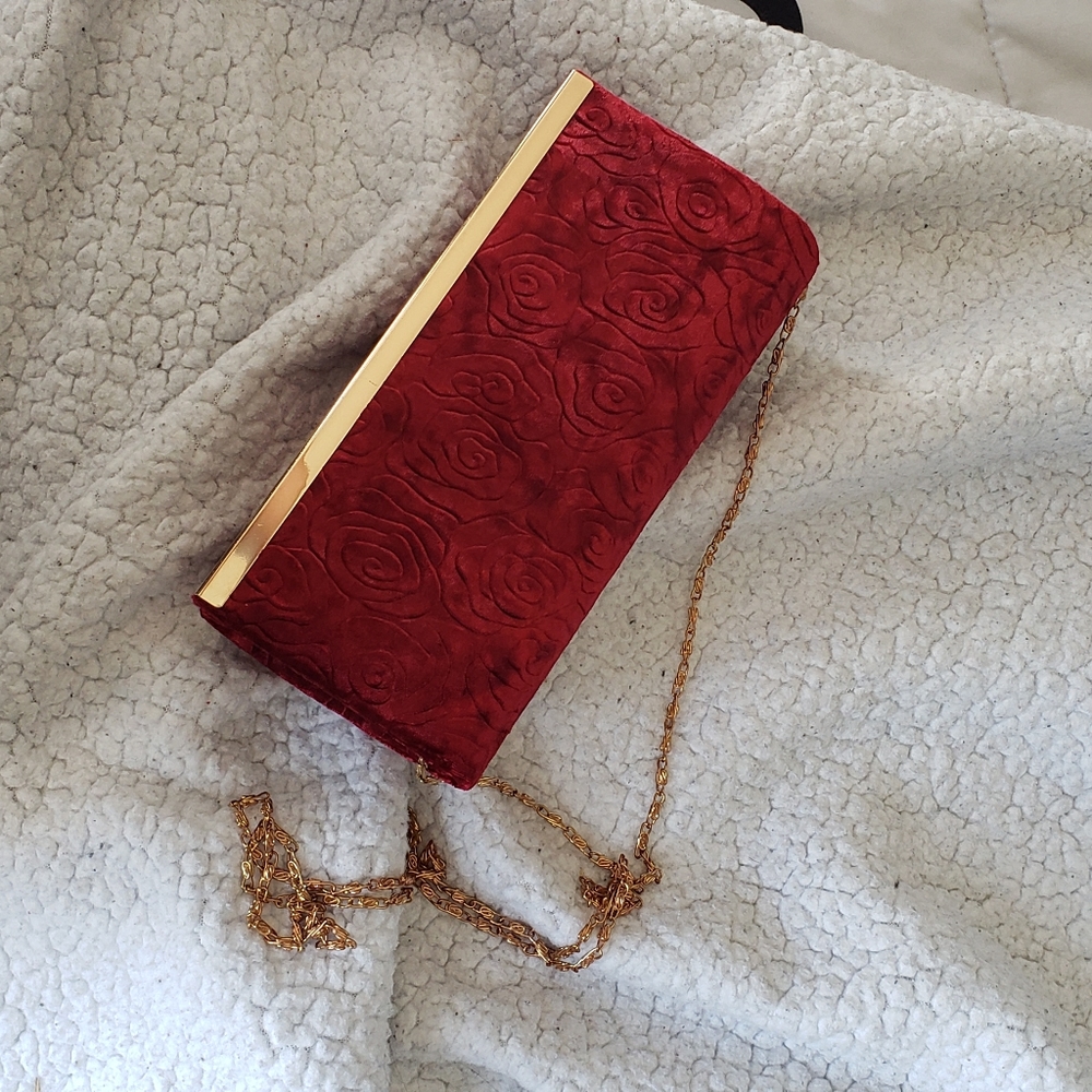 Fold over clutch purse